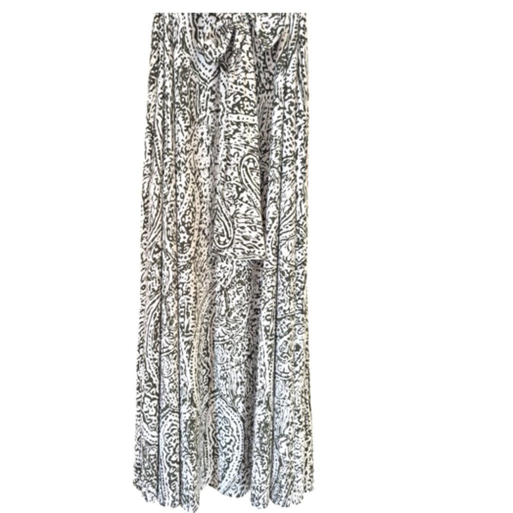 CHAUS New York Women's Long Dress Dinner Bohemia Cocktail Dress Green Be… - Picture 7 of 12